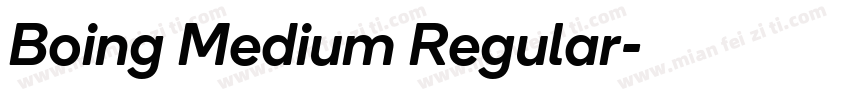 Boing Medium Regular字体转换